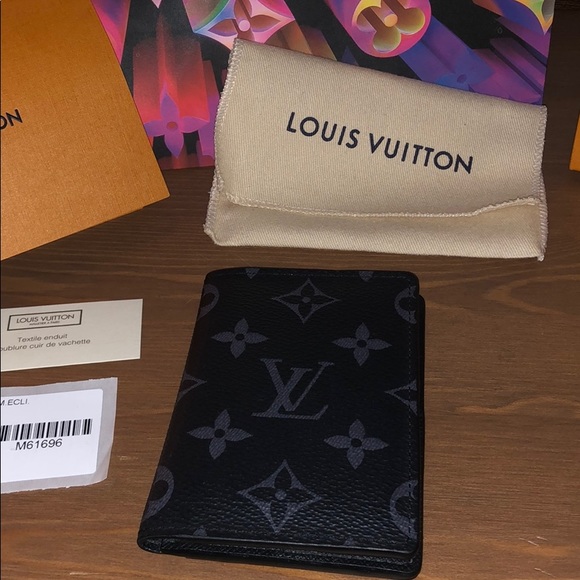 louis vuitton pocket organizer monogram eclipse